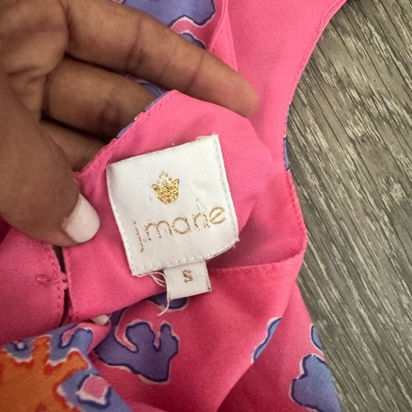 J Marie the piper tiered dress - reversible size small. Pink and blue. - Picture 5 of 9